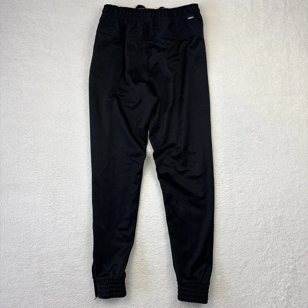NIKE F.C. Mens Football Pants Small Black Soccer Sweatpants Zip Ankle Joggers